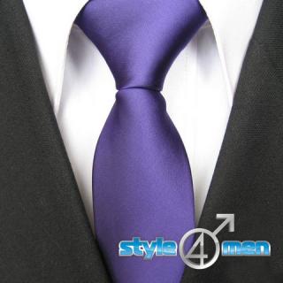Pánská modrá úzká kravata Style4men YB6171