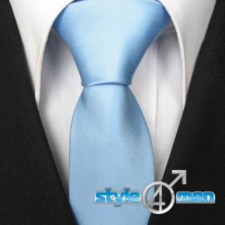 Pánská modrá úzká kravata Style4men YB6174