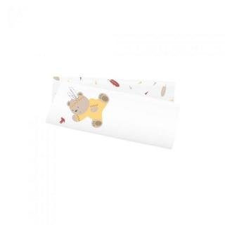 AlberoMio Bavlněné tetra plenky s potiskem 2ks v balení - medvídek indián, pírka