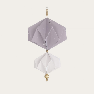 BORN Copenhagen  Origami DUSTY LAVENDAR & WHITE