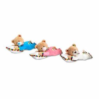 Keel Toys - Spící medvídek Rainbow  růžový