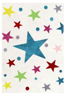 Livone Dětský koberec STARS krémová/multicolor 120x180 cm
