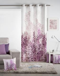 Dekorační závěs Lilac rozměr: 140/260 s kruhy