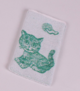 Dětská žínka - KOTĚ barva: kotě zelená