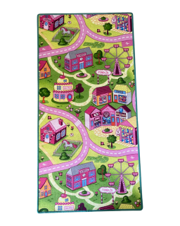 Dětský koberec MĚSTEČKO - HOLKY velikost:: 80x160 cm