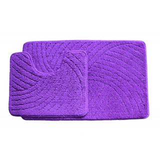 Koupelnová předložka dvoudílná - fialová barva: fialová poslední 1 kus