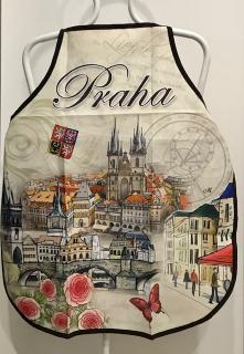 Kuchyňská zástěra - PRAHA II. barva: PRAHA II.
