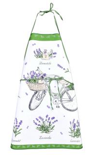 Kuchyňská zástěra - Provence Levandule barva: Zelená