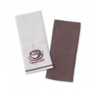 Kuchyňské utěrky - CAPPUCCINO 2 ks velikost: kuchyňská utěrka vaflová
