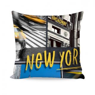 Ložní povlečení bavlna deluxe - digital tisk - NEW YORK velikost: 40x40 cm