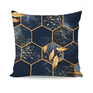 Ložní povlečení bavlna deluxe - digital tisk - ONYX BLUE velikost: 40x40cm - poslední 1ks