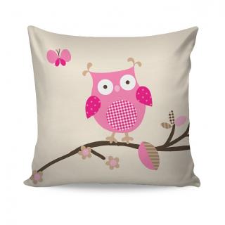 Povlak VESELÉ SOVIČKY 40/40 cm velikost: 40x40 poslední 1 kus