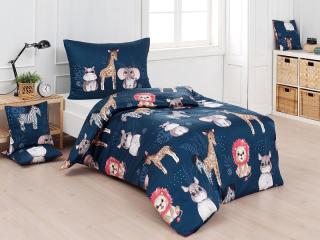 Povlečení bavlna deluxe LITTLE JUNGLE velikost: 140/200+70/90cm