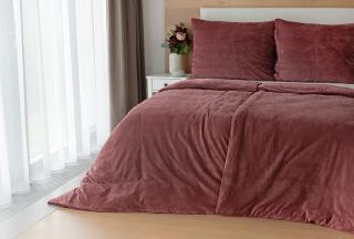 Povlečení Bavlněný mikroplyš KAŠTANOVĚ HNĚDÝ velikost: 140/220 + 70/90 cm