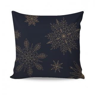 Povlečení flanel GOLD CHRISTMAS velikost: 40x40 cm