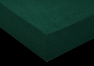 Prostěradlo froté 160x200 cm barva: tmavě zelená
