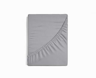 Prostěradlo jersey s elastanem MATĚJOVSKÝ 140/200cm barva: světle šedá
