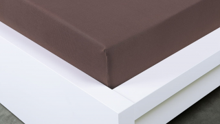 Prostěradlo jersey SKANTEX 200/220 cm barva: tmavě hnedá