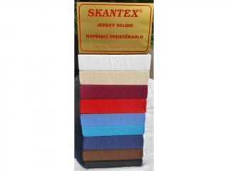 Prostěradlo jersey SKANTEX 90/200 cm barva: terakota