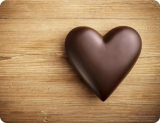 Prostírání ČOKOLÁDOVÉ SRDCE barva: Čokoládové srdce poslední 3 kusy