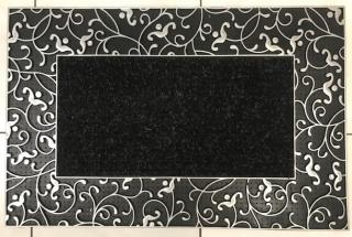 Rohožka DOOR 45 x 65 cm barva: černá