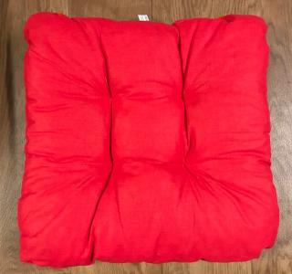 Sedák na židli - jednobarevný barva: červený