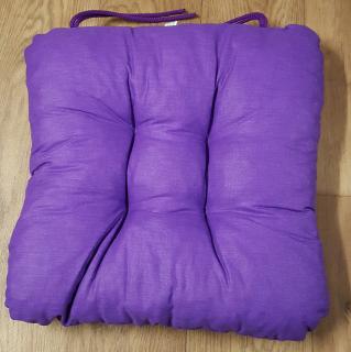Sedák na židli - jednobarevný barva: fialová