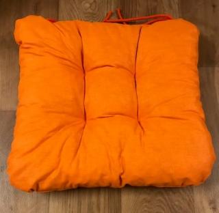 Sedák na židli - jednobarevný barva: oranžová