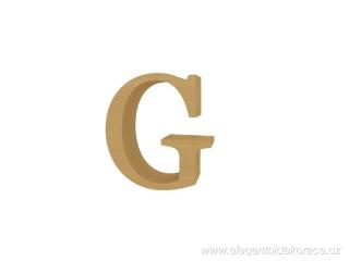 dekorace písmeno G přírodní Georgia