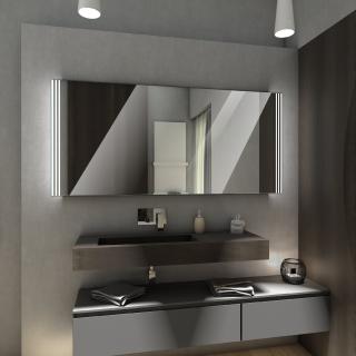 ARICA zrcadlo s LED osvětlením 120 diod na metr Barva podsvícení zrcadla: dual white s dotykovým vypínačem, Šířka (cm): 180, Výška (cm): 60