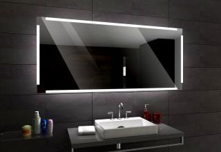 RIGA zrcadlo s LED osvětlením 120 diod na metr Barva podsvícení zrcadla: studená, Šířka (cm): 190, Výška (cm): 100