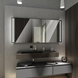 ROMA zrcadlo s LED osvětlením 120 diod na metr Barva podsvícení zrcadla: dual white s dotykovým vypínačem, Šířka (cm): 100, Výška (cm): 60