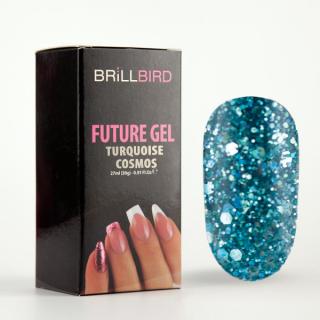 Future gel Turquoise Cosmos 27ml - třpytivý