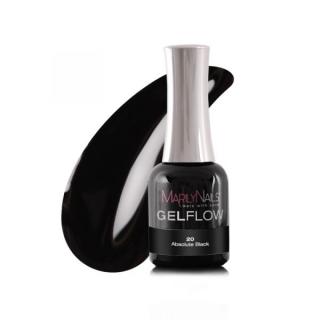 GelFlow - gel lak - #20 Absolute Black Obsah: 4 ml