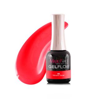 GelFlow - gel lak - #30 Vibrant coral Obsah: 7 ml