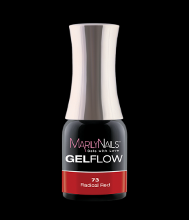 GelFlow - gel lak - #73 Radical Red Obsah: 4 ml