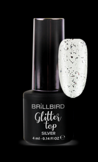 Glitter Top Coat 4ml Silver