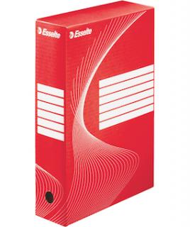 Archivační krabice 80 barva  desek: červená