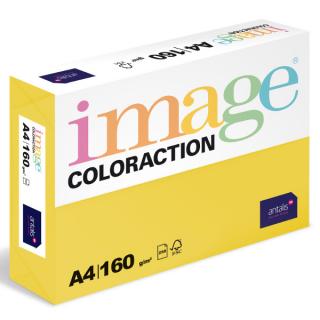 Barevný papír Image Coloraction A4 160g intenzivní sytá žlutá, 250 ks