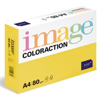 Barevný papír Image Coloraction A4 80g intenzivní sytá žlutá, 500 ks