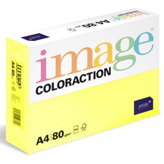 Barevný papír Image Coloraction A4 80g pastelová citrónově žlutá, 500 ks
