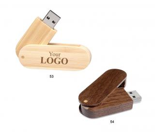 Dřevěný USB Flash disk Sebas 32 GB, tmavé dřevo