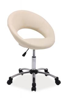 Kancelářská židle Q128, krémová