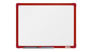Keramická tabule boardOK 120x90 cm, barevný rám barva rámu: červená