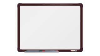 Keramická tabule boardOK 120x90 cm, barevný rám barva rámu: hnědá