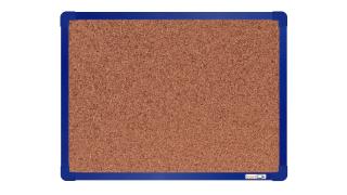 Korková tabule boardOK 120x90 cm, barevný rám barva rámu: modrá