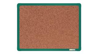 Korková tabule boardOK 120x90 cm, barevný rám barva rámu: zelená