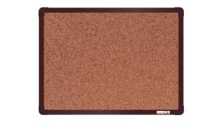 Korková tabule boardOK 150x120 cm, barevný rám barva rámu: hnědá