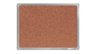 Korková tabule boardOK 60x45 cm, barevný rám barva rámu: stříbrná