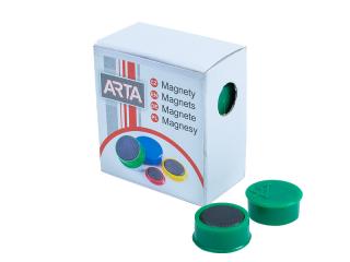 Magnety ARTA průměr 16mm, zelené 10ks